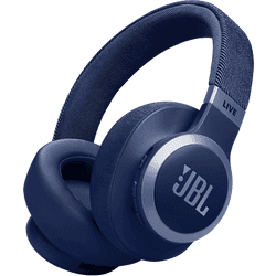 Auriculares inalámbricos - JBL Live 770, Cancelación ruido adaptativa, Autonomía 65h, Bluetooth, Azul