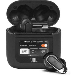 JBL Tour Pro 2 Auriculares Inalámbricos con Tecnología True Adaptive ANC Negro