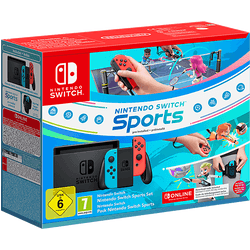 Nintendo Switch + Nintendo Switch Sports + Cinta de la Pierna + 12 Meses de Nintendo Switch Online