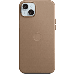 iphone 15 plus woven case taupe