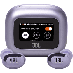 Auriculares True Wireless - JBL Live Buds 3, 40 h Autonomía, Conexión Multipunto, IP55, Purple