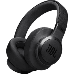 Auriculares inalámbricos - JBL Live 770, Cancelación ruido adaptativa, Autonomía 65h, Bluetooth, Negro