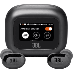 Auriculares True Wireless - JBL Live Buds 3, 40 h Autonomía, Conexión Multipunto, IP55, Black