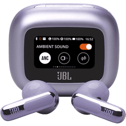 Auriculares True Wireless - JBL Live Flex 3, 50 h Autonomía, Cancelación de Ruido, Open Stick, Purple