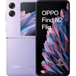 Móvil - OPPO Find N2 Flip, Moonlit Purple, 256GB, 8GB RAM, 6.8" FHD+, Plegable, Cámara 50+8MP, 4300mAh, Dual Nano SIM