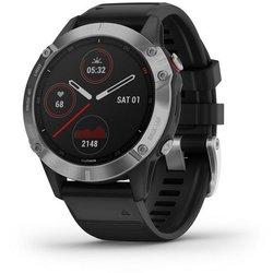 Garmin Fénix 6 47mm Plata/Negro con Correa Negra