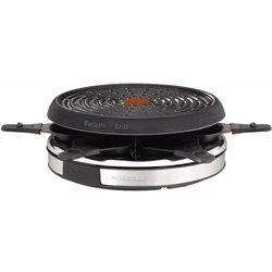 Tefal Déco 6 Inox & Design RE1278 parrilla de interior 6 personas(s) 850 W Negro, Acero inoxidable