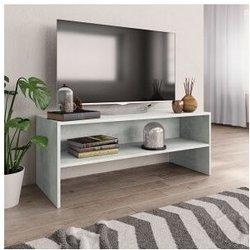 Soporte para TV hormigón gris 100x40x40cm madera multicapa