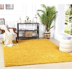 Surya Alfombra shaggy moderna amarillo 200x290