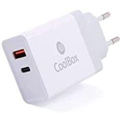 CARGADOR USB-C COOLBOX 36W 3A 1XUSB 1XUSB-C WHITE