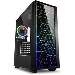 caja sharkoon  rgb lit 100rgb negro