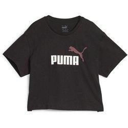 Camiseta de puma girls logo cropped t infantil