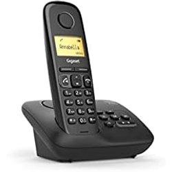 Gigaset A270A Teléfono DECT/analógico Identificador de llamadas Negro