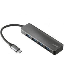 Trust Halyx Hub USB-C 3.2 a 4x USB-A Negro