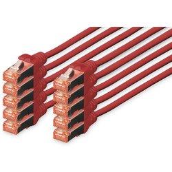 Digitus Cable de Red S-FTP Cat. 6 LSZH 2m Rojo 10 Unidades