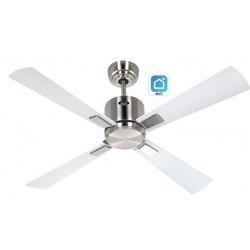 Ventilador De Techo Con WiFi CASAFAN 942131W ECO NEO III 103cm Cromo/Blanco Y Gris