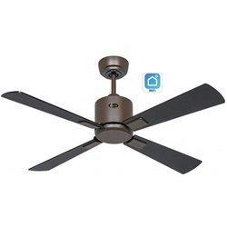 Ventilador De Techo Con Wifi Casafan 949101w Eco Neo Iii 103cm Bronce/negro Y Teca