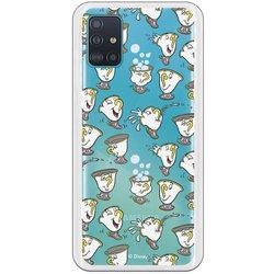 Funda para Galaxy A51 Oficial de Disney Chip Potts Siluetas - La Bella y la Bestia