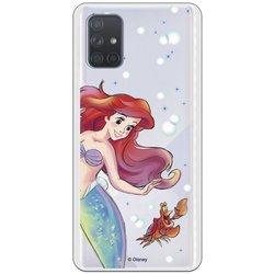 Funda para Galaxy A71 Oficial de Disney Ariel y Sebastián Burbujas - La Sirenita