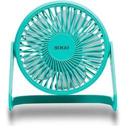 Sogo ventilador por usb 5 2w verde