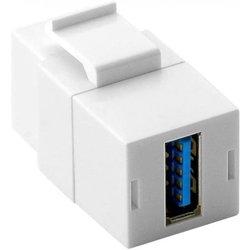 Goobay Keystone USB 3.0 Hembra/Hembra Blanco