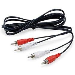 cable audio 2 rca macho a 2 rca macho 2.5m