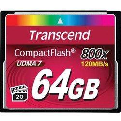 Tarjeta de Memoria TRANSCEND 64GB 800x CF