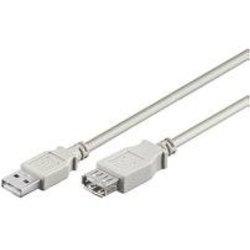 Goobay USB Verl AA 300 HiSpeed 2.0 3m cable USB USB A Gris