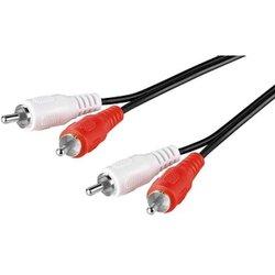 Cable de Audio GOOBAY (RCA - 50 cm - Negro)