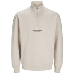 Sudadera jack & jones jorvesterbro quarter zip hombre moonbeam