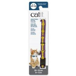 Catit Collar Breakaway Morado con Flores para gatos 20 - 33 cms