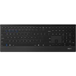 Teclado rapoo e9500m multi-mode wireless ultra-slim black