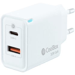 CoolBox Cargador USB 30W con tecnología GaN