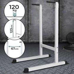 Nova Physionics® Estación de Entrenamiento - Multifunción, 103x67x123cm, de Metal, Agarre Acolchado, Máx. 120kg, - Estación de Fondos, Dominadas,