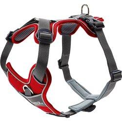 Arnés HUNTER Divo rojo y gris para perros - T/L-XL: 79-107 cm perímetro de pecho