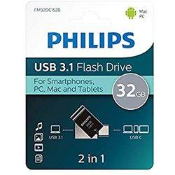 Philips 2 en 1 32Gb Otg Usb C+Usb 3.1