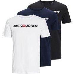 Jack & Jones Camiseta de Manga Curta Corp Logo 3 Pack