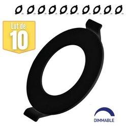 Lot de 10 LED Dimmables 6W 6500K 470LM Negro IP40