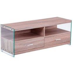 Mueble tv evan cristal - roble 121 x 44 x 39 cm