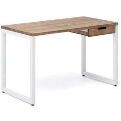 Secretária BOX FURNITURE 51 Icub Blanco (Madera, Metal - 60x140x73 cm)