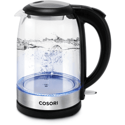 Cosori - hervidor de agua eléctrico kettle chef edition 1,7 l - cristal