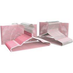 Com-Fort House Percha Plastico Cadete Rosa y Blanco 25 Cm Largo