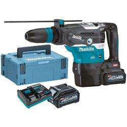 Makita hr005gm202 - martillo combinado motor brushless 40vmax xgt 40 mm sds-max 2 baterías 4ah aft aws