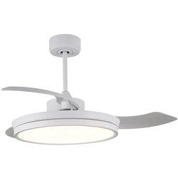 Ventilador dc areca blanco led 48w 3cct