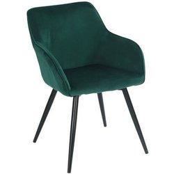 Silla vintage gisele terciopelo verde