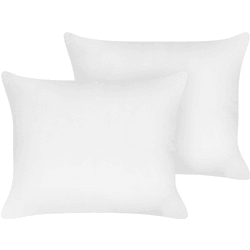 Conjunto de 2 Almohadones BELIANI Thimpu de Lyocell Blanco 60X50X8