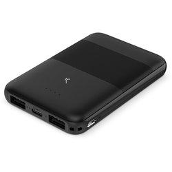 Powerbank KSIX BXBA5000SM03 (5000 mAh - USB - USB-C - 2 USB-A - Negro)