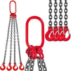 Eslinga de cadena 4 patas 1mx8mm 4t vevor