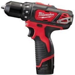 Milwaukee - taladro atornillador 12 v li-ion 2.0 ah 30 nm 2 velocidades - m12 bdd-202x