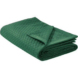 Beliani colcha verde 200 x 220 cm nape